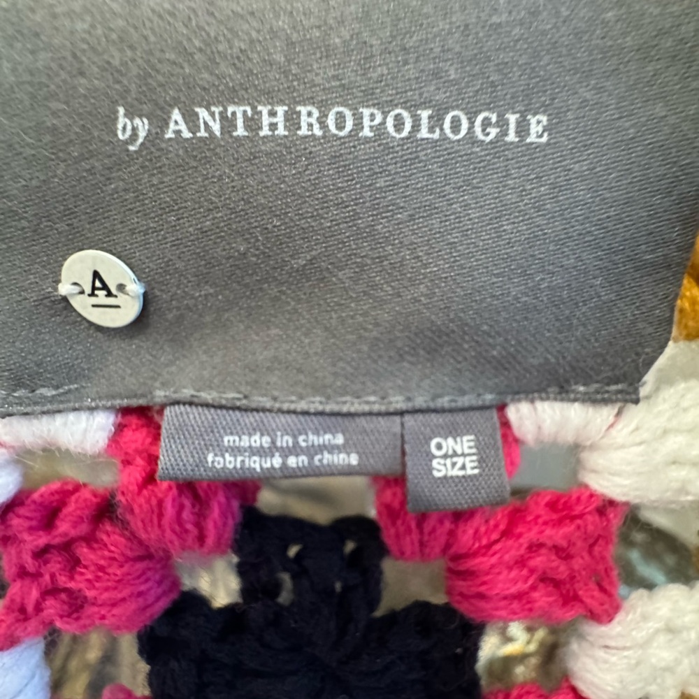 Anthropologie Multicolor Crochet Kimono one size - Picture 5 of 8
